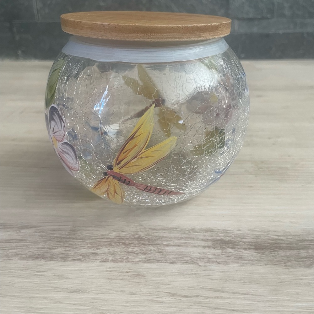 Vintage Crackle Bowl/Vase/Dish